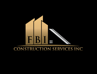 FBI Construction services inc  logo design by nona