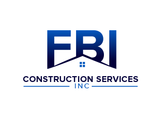 FBI Construction services inc  logo design by BeDesign