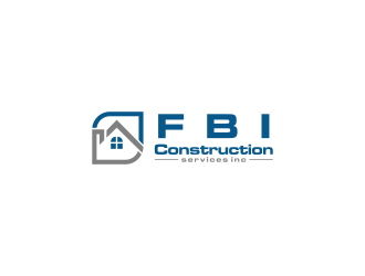 FBI Construction services inc  logo design by kaylee