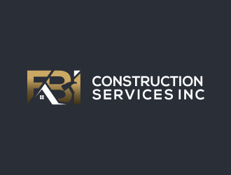 FBI Construction services inc  logo design by kopipanas