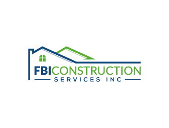 FBI Construction services inc  logo design by pencilhand