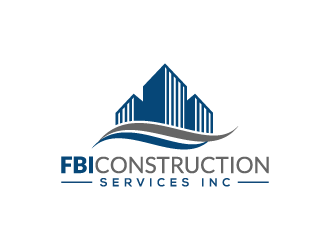 FBI Construction services inc  logo design by pencilhand