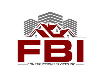 FBI Construction services inc  logo design by Greenlight