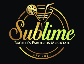 Rachels SubLime Mocktail logo design by coco