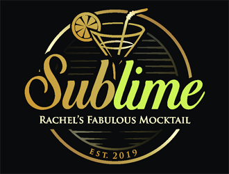 Rachels SubLime Mocktail logo design by coco