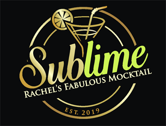 Rachels SubLime Mocktail logo design by coco