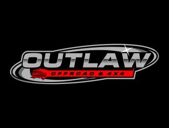 Outlaw 4x4 logo design by Cekot_Art
