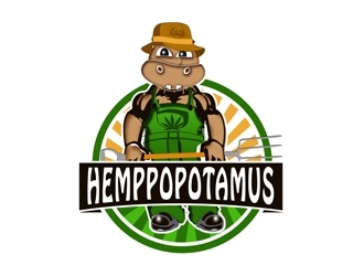 Hemppopotamus logo design by bougalla005