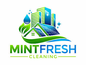 Mint Fresh Cleaning logo design by mutafailan
