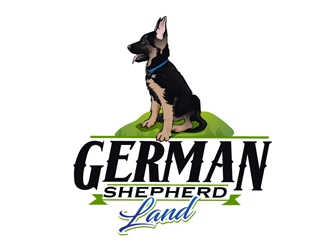German Shepherd Land logo design by DreamLogoDesign