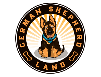German Shepherd Land logo design by schiena