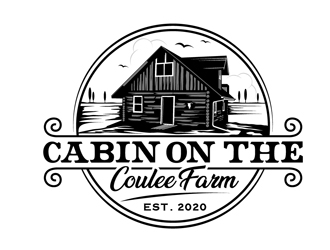 Cabin On The Coulee Farm or cabinonthecoulee.farm logo design by DreamLogoDesign