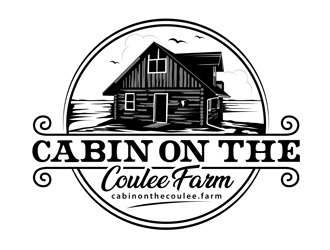 Cabin On The Coulee Farm or cabinonthecoulee.farm logo design by DreamLogoDesign