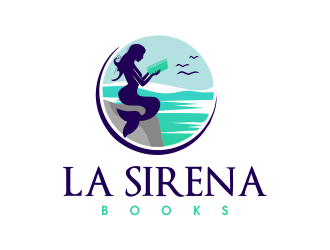 La Sirena Books logo design by JessicaLopes