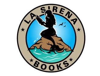 La Sirena Books logo design by LogoInvent