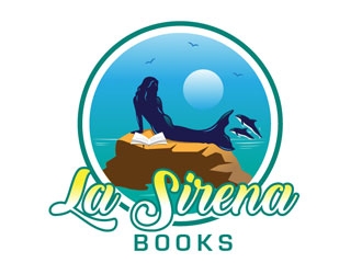 La Sirena Books logo design by frontrunner