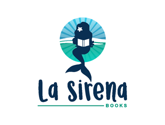 La Sirena Books logo design by coco