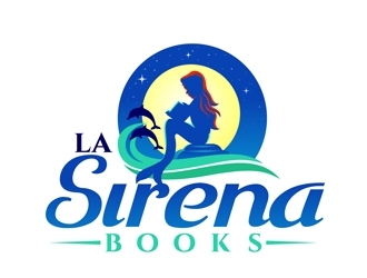 La Sirena Books logo design by DreamLogoDesign