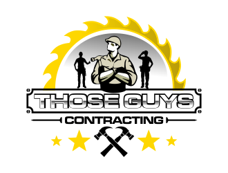 THOSE GUYS CONTRACTING logo design by ROSHTEIN