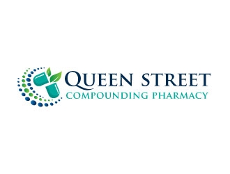 Easy script compounding pharmacy or Queen street Compounding Pharmacy logo design by Suvendu
