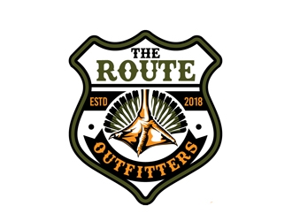 The Route Outfitters  logo design by DreamLogoDesign