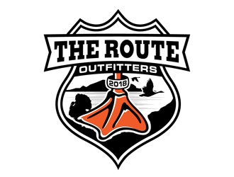 The Route Outfitters  logo design by DreamLogoDesign