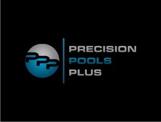 Precision Pools Plus  logo design by bricton