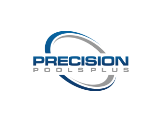 Precision Pools Plus  logo design by ammad