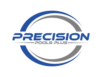 Precision Pools Plus  logo design by qqdesigns