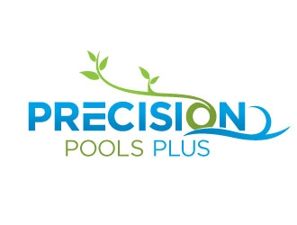 Precision Pools Plus  logo design by ansh