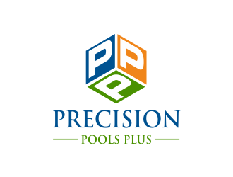 Precision Pools Plus  logo design by Girly