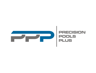 Precision Pools Plus  logo design by rief