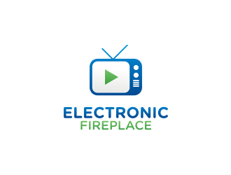 Electronic Fireplace logo design by Zeratu
