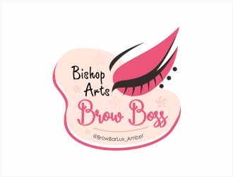 Bishop Arts Brow Boss logo design by dikadezign