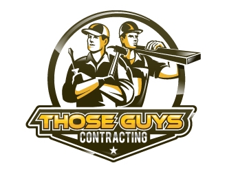 THOSE GUYS CONTRACTING logo design by Suvendu