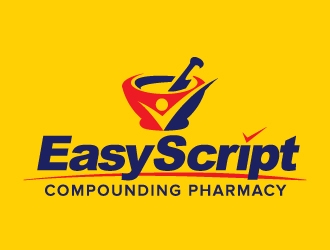Easy script compounding pharmacy or Queen street Compounding Pharmacy logo design by jaize