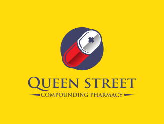 Easy script compounding pharmacy or Queen street Compounding Pharmacy logo design by IrvanB