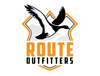 The Route Outfitters  logo design by Dakouten