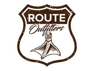 The Route Outfitters  logo design by jaize