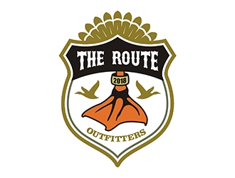 The Route Outfitters  logo design by gitzart
