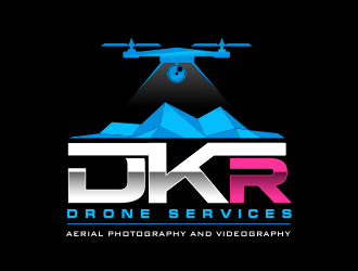DKR Drone Services logo design by Cekot_Art