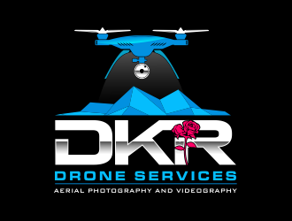 DKR Drone Services logo design by Cekot_Art