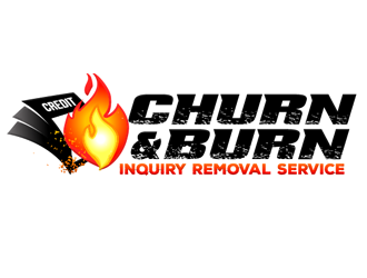 Logo Name: Churn & Burn      Tageline: Inquiry Removal ServiceI  logo design by megalogos