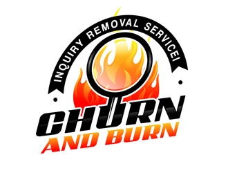 Logo Name: Churn & Burn      Tageline: Inquiry Removal ServiceI  logo design by DreamLogoDesign