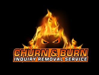 Logo Name: Churn & Burn      Tageline: Inquiry Removal ServiceI  logo design by Roma