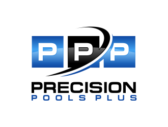 Precision Pools Plus  logo design by kopipanas