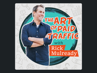 The Art of Paid Traffic with Rick Mulready logo design by Dakon