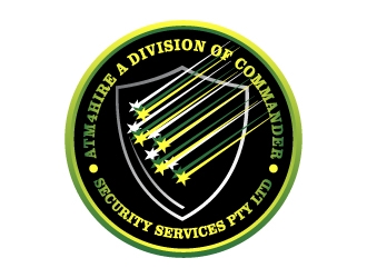 ATM4HIRE A Division of Commander Security Services Pty Ltd logo design by dibyo