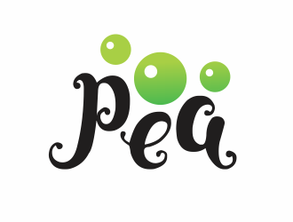 Pea logo design by perspective