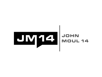 It will say John Moul 14.  or JM14 in some type of graphic logo design by Zhafir